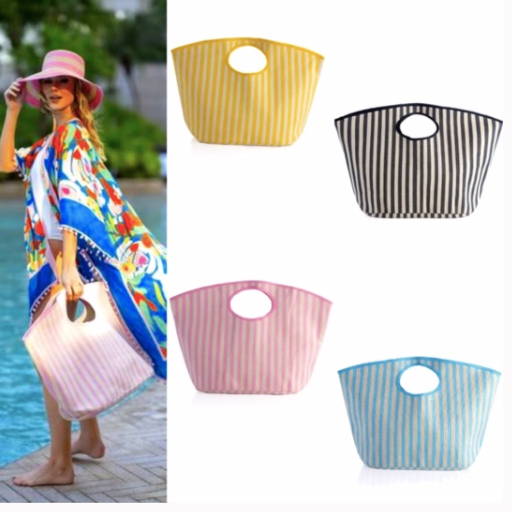 Shiraleah Lolita Yellow Striped Tote - Picture 12 of 13